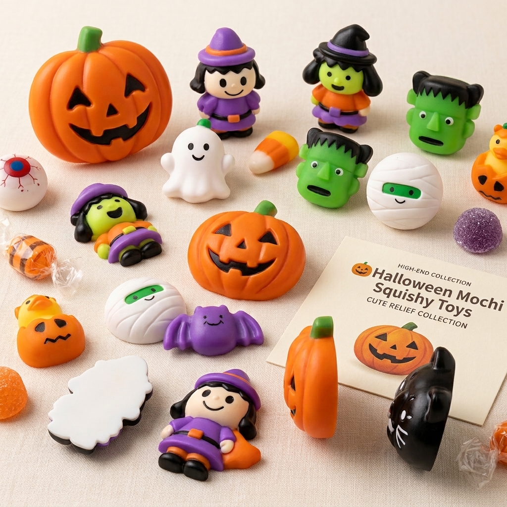 ๐Halloween Mochi Squishy Toys โ Cute Sensory Party Favors & Goodie Bag Fillers