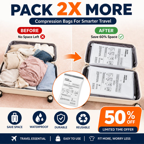 Travel compression bag