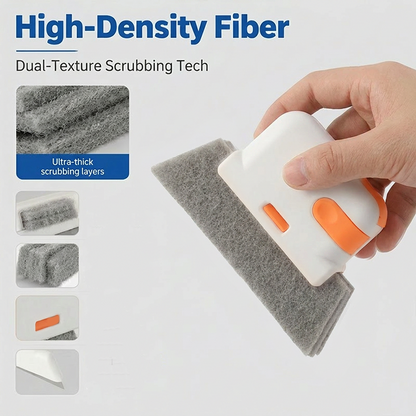🧽 3-in Window Track Deep Cleaning Tool – Scrub, Brush & Clean Tight Gaps