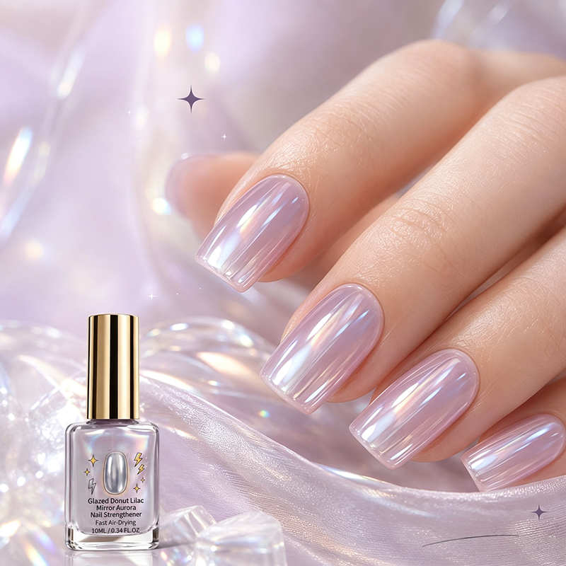 🎉 2026 Sale — BUY 2 GET 4 FREE-$6.66 EACH💅 Lilac Glossy Mirror Nail Strengthener